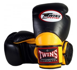 Боксерские перчатки Twins Special (BGVL-11 black/yellow)